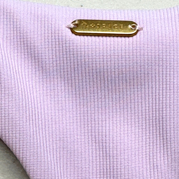 L*Space Ribbed Underdog Tank Sports Bra Racer Back Peony Women's Size Small NWT - Picture 6 of 9